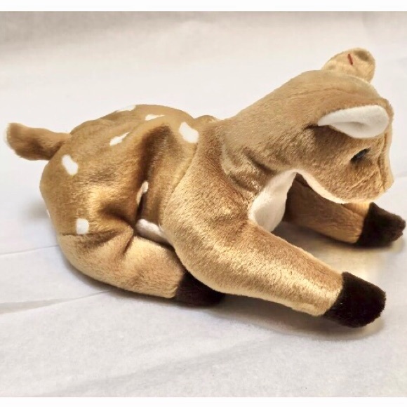 *WHISPER spotted Deer Fawn, Ty Beanie Babies,Hangtag attached,Tag Errors,Vintage - Picture 3 of 10